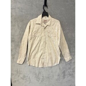 Rafter C Cowboy Collection Quality‎ Paisley Long Sleeve Western Shirt Men's L